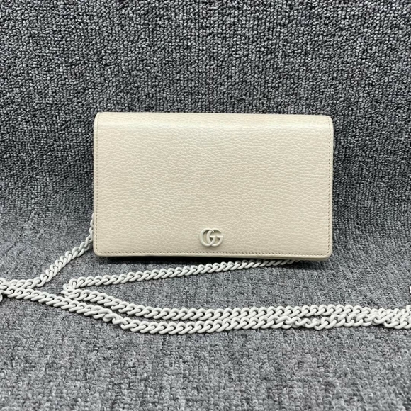 100% Authentic GUCCI Soho Wallet on Chain Leather Shoulder Bag - Picture 1 of 14